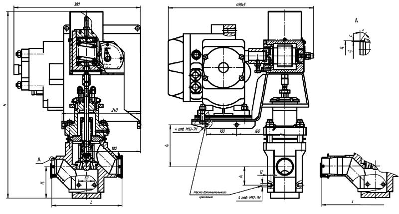 Клапан регулирующий УФ 68017-050Р - конструктивная схема №2
